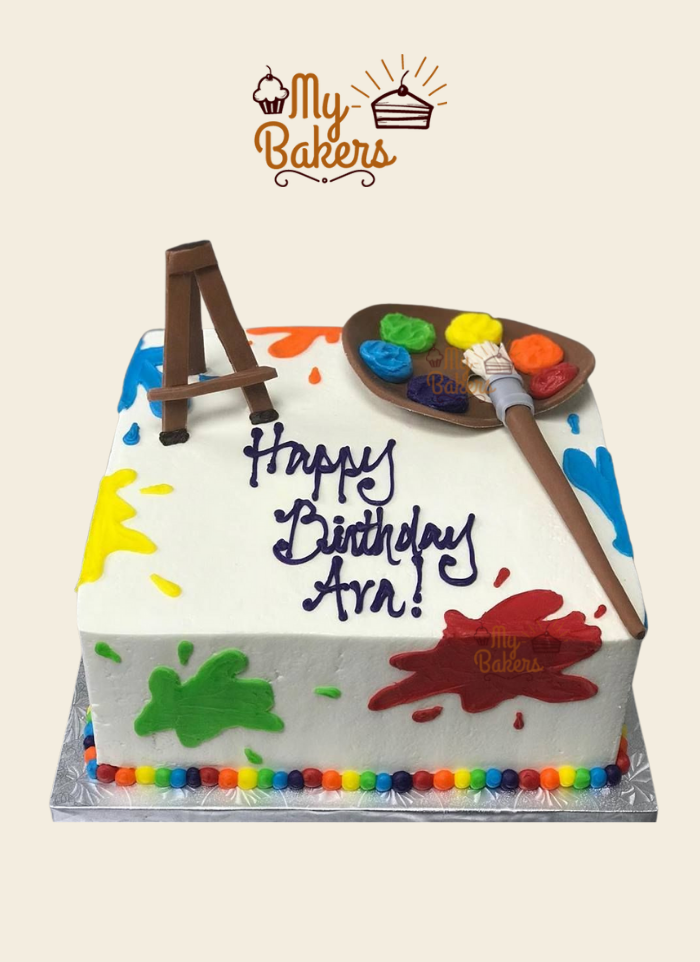 Shop for Fresh Painting Lover Fondant Theme Cake online Vapi