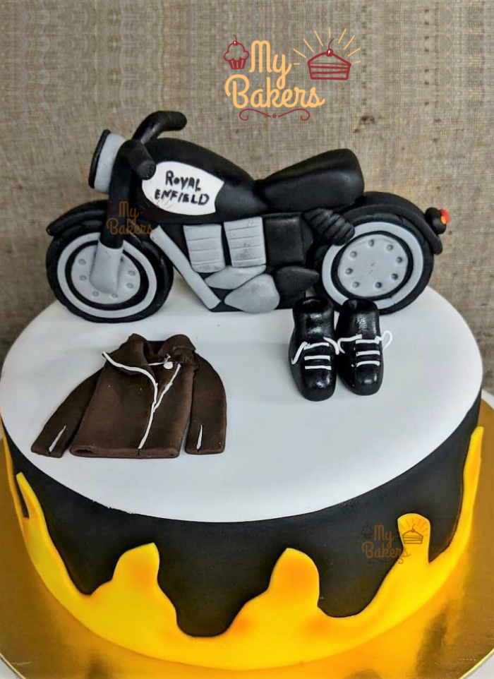 Shop for Fresh Royal Enfield Fondant Cake online Kalyan