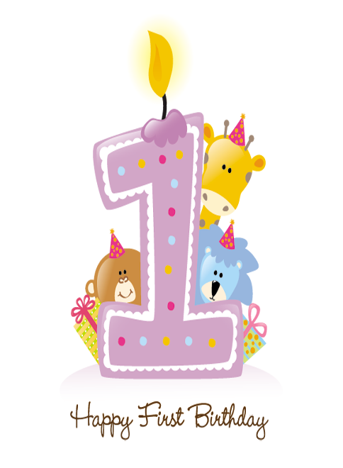 1st Birthday Cake Girl
