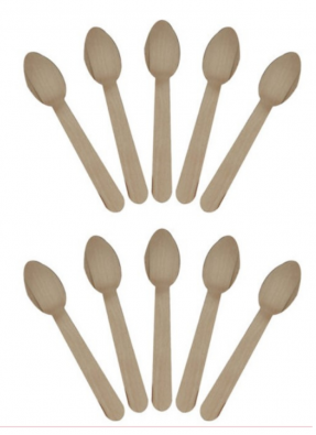 Wooden Biodegradable Spoon 14 cm pack of 100