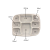 8 CP Deluxe Meal tray with lid White pack of 50