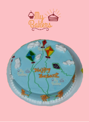Basant Special Kite Theme Cake