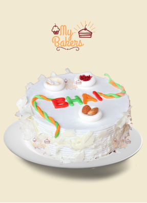 Bhai Theme Edible Rakhi Cake
