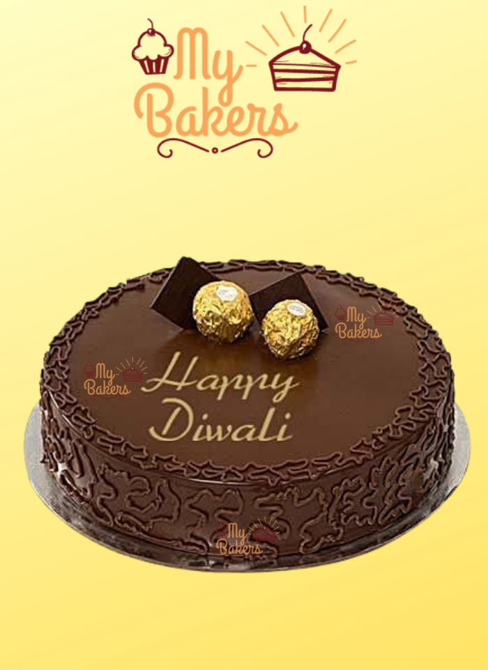 Chocolate Ferrero Rocher Balls Diwali Cake