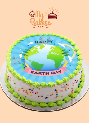 Earth Day Photo Theme Cake