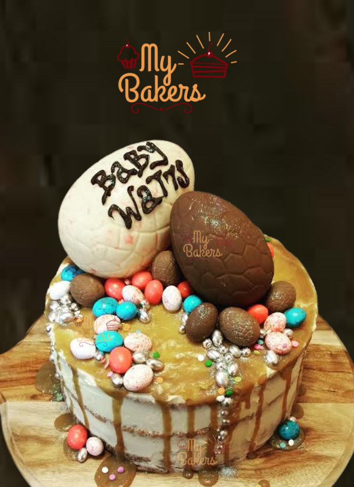 Easter Fondant Egg Theme Cake