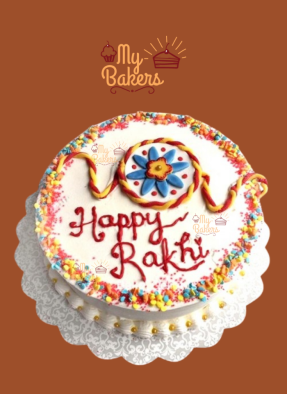 Edible Happy Rakhi Theme Cake