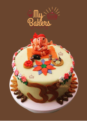 Ganesh Chaturthi Special Fondant Cake