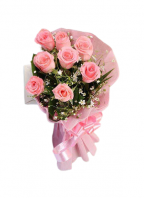 Baby Pink Roses Bouquet