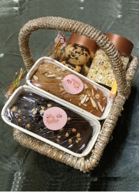 Gift Dry Fruit Cakes Bouquet Combo