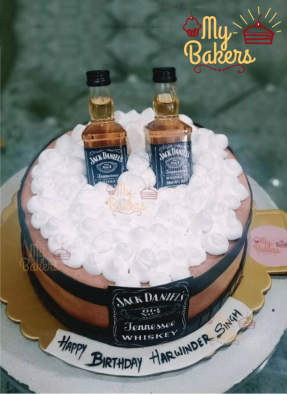 Jack Denials Lover Theme Cake with 2 Original Miniature