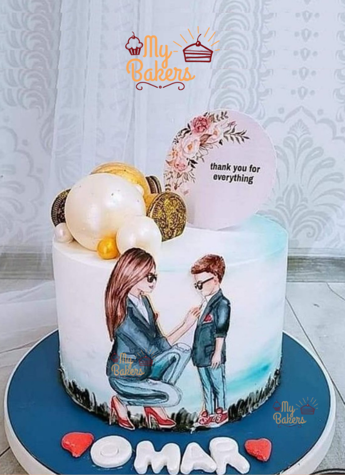 Delicious Mother And Son Love Bond Cake