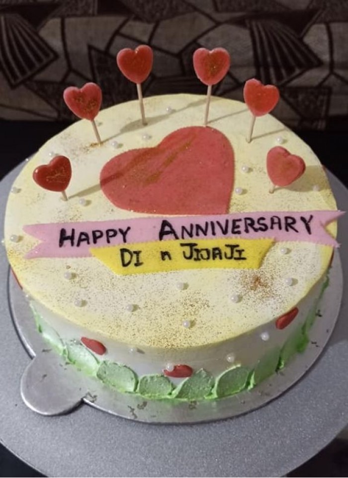 Happy Anniversary Didi Jijaji Cake
