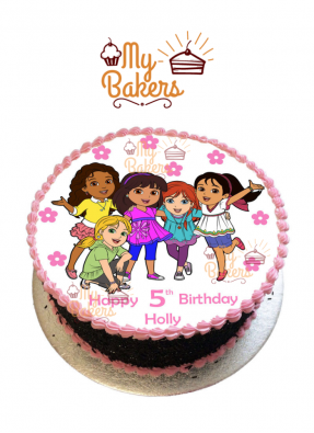 Dora and Friends Photo Cake