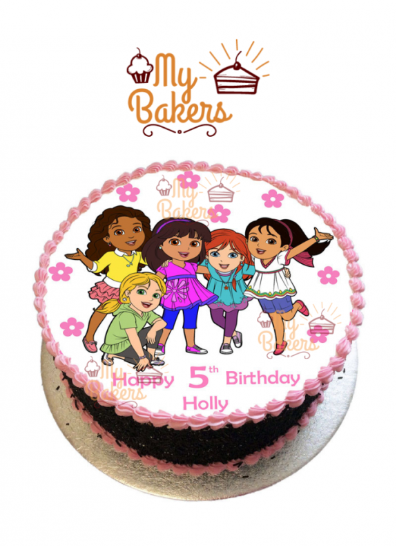 Dora and Friends Photo Cake