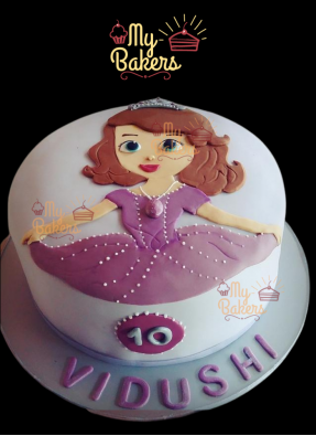 Princess Sofia Theme Fondant Cake