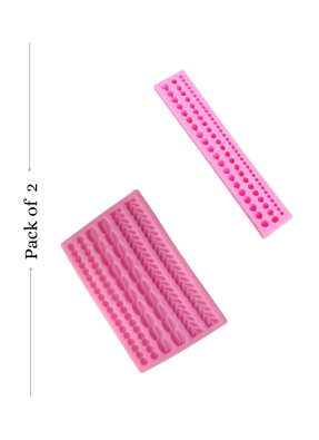 Silicone Marz Mould Bead Rope And Pearls pack of 2