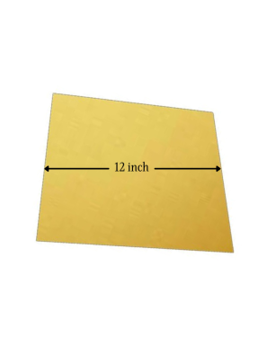 Cake Base Square 10 Pieces Golden 12 inch Pack of 1