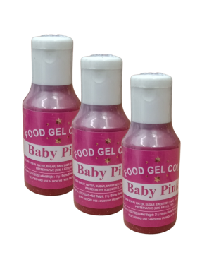 Food Gel Color Baby Pink pack of 3