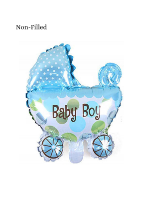 Baby Boy Stroller Foil Balloon 18 inch Blue