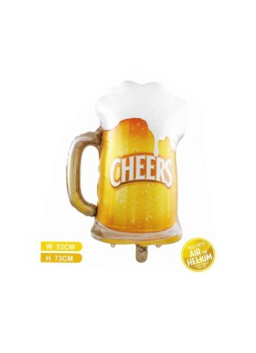 Beer glass foil balloon pack of 1