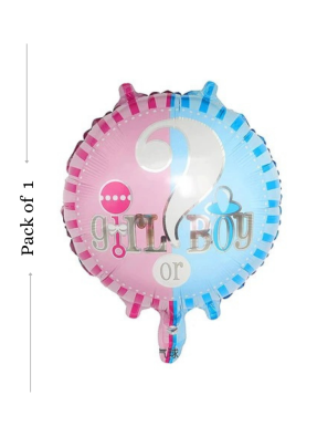 Boy or Girl foil balloon 18 inch pack of 1