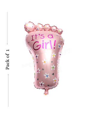Girl Feet foil balloon Pink pack of 1