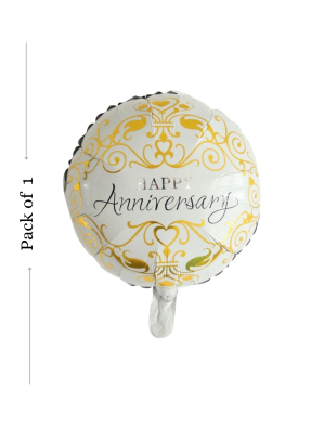 Happy Anniversary foil balloon 18 inch pack of 1