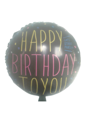 Happy Birthday To You round foil balloon 18 inch pack of 1