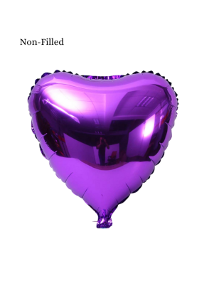 Heart Shape Foil Balloon 18 inch Purple