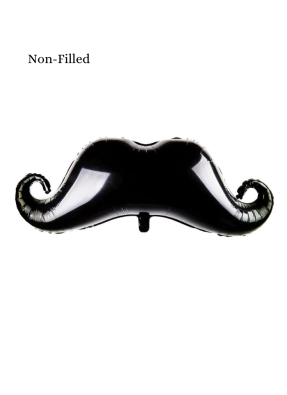 Mustache Foil Balloon 40 inch Black