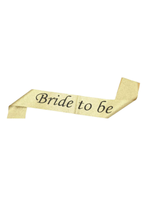Golden Glitter Sash Bride To Be pack of 1