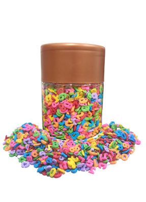 Multi color Numbers sprinkles pack of 100 gram