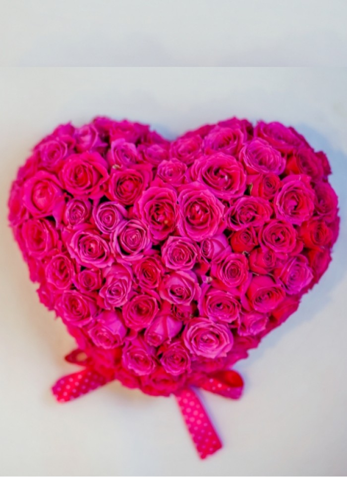 Red Roses Heart Bouquet Surat